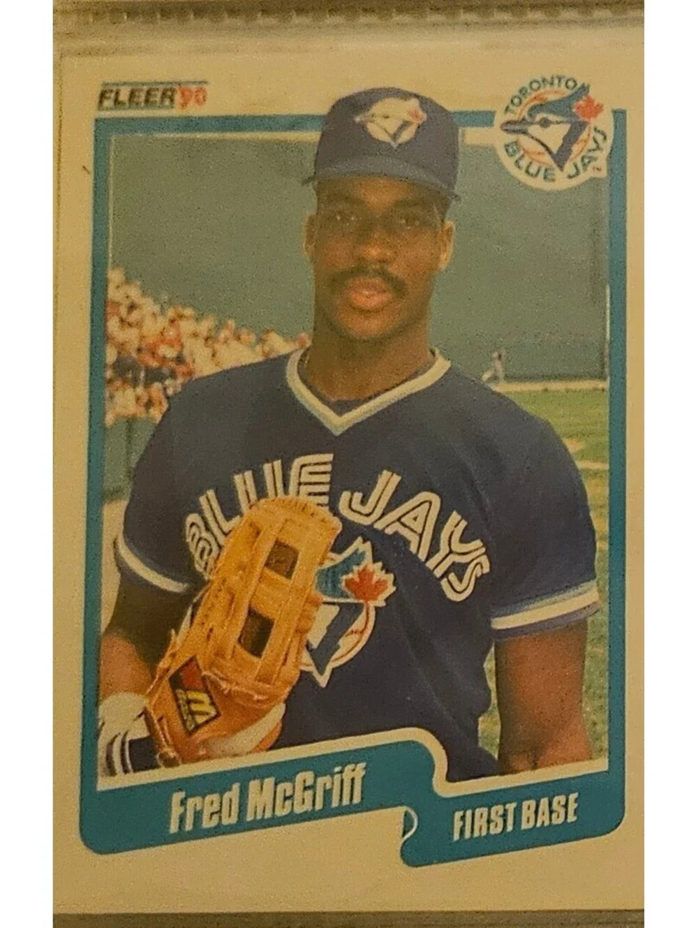 Fred McGriff 1990 Fleer BASEBALL #89 Toronto Blue Jays HOF